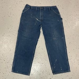Carhartt Carpenter / Painter Jeans Dungaree Fit Mens 44 x 32 Paint